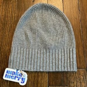 Nordstrom Cashmere Blend Gray Beanie‎ New with gift tag